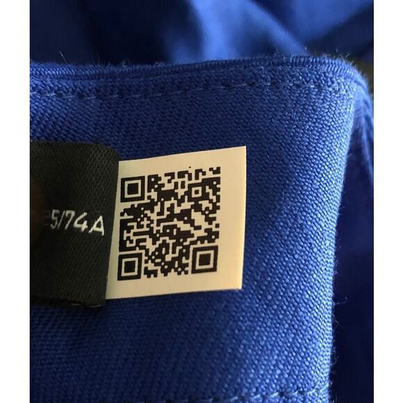 Lauren Ralph Lauren Twill Cropped Pants Women's Size 6 Linen Blend Blue NEW - Picture 9 of 11